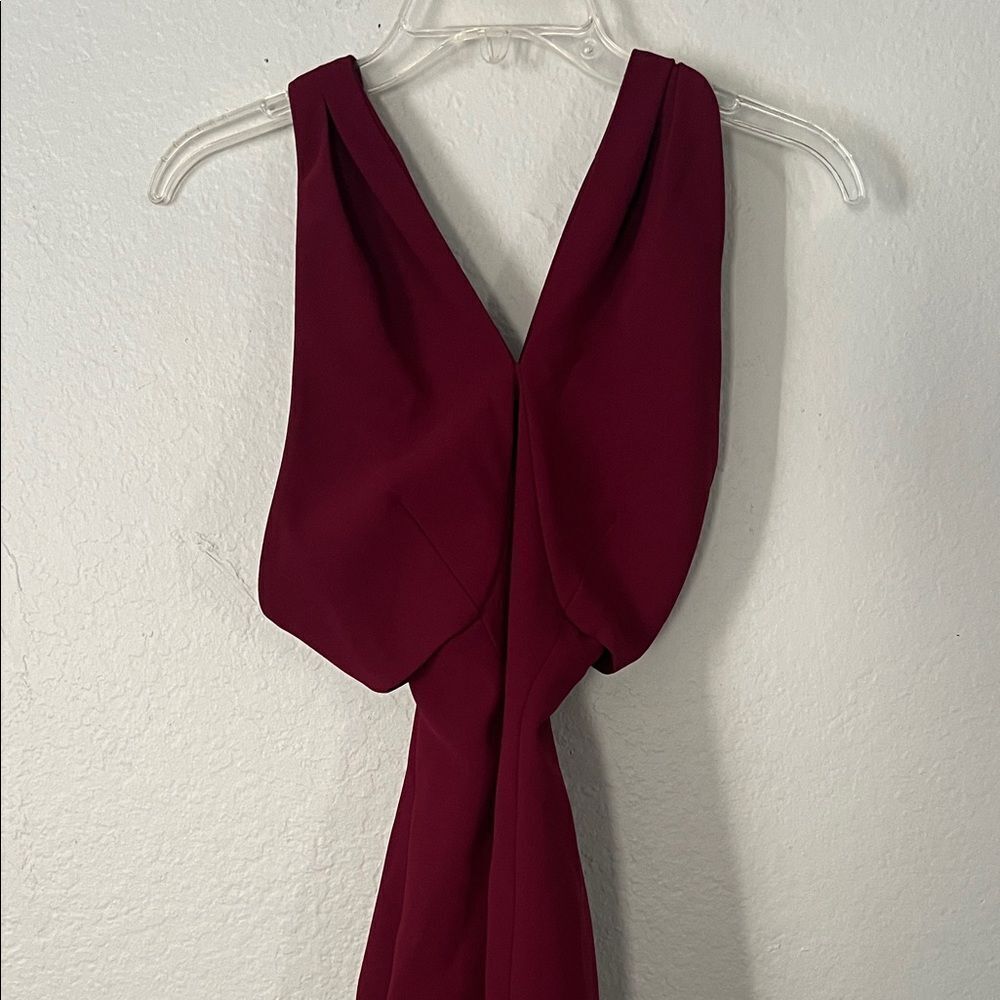 Sezin Karabulut Sheath Dress Burgundy 36/2 Party Wedding Cocktail - Picture 4 of 13